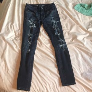 American Eagle 00 Short Jeggings Ripped